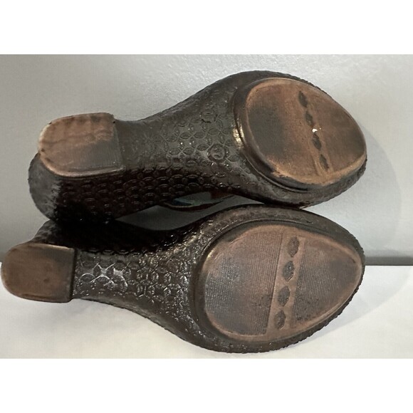 MOLAS4U Size EU36.5 US 6.5 multicolored Sandals Back Zip 2.5” Heel Wedge Shoes - Picture 6 of 8